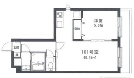 モン・シャトー中野中央 101 間取り図