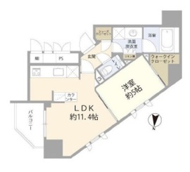 ジオ西新宿ツインレジデンス 3階 間取り図