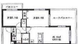 モン・シャトー中野中央 201 間取り図