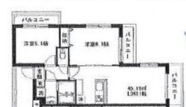 モン・シャトー中野中央 301 間取り図