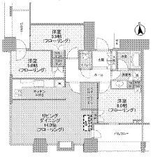 サンウッド三田パークサイドタワー 14階 間取り図