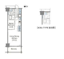 コンフォリア新宿イーストサイドタワー 2020 間取り図