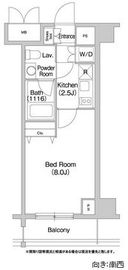 コンフォリア豊洲 208 間取り図