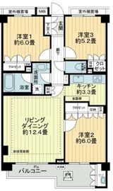 ジェイパーク目黒3林試の森 2階 間取り図