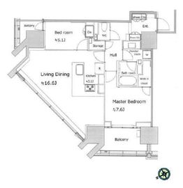 グランドヒルズ恵比寿 4階 間取り図