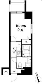 レジディア浅草吾妻橋 205 間取り図