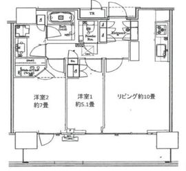 パークコート浜離宮ザ・タワー 24階 間取り図