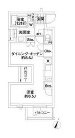 エルスタンザ代々木 405 間取り図