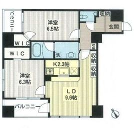 アヴァンティーク銀座2丁目 9階 間取り図