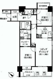 ファミール表参道ベルファース 2階 間取り図