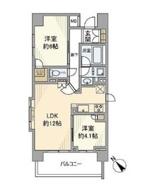 ベリスタ早稲田 4階 間取り図