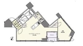 ベルドゥムール東京八丁堀 10階 間取り図