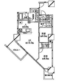 プライムパークス品川シーサイド ザ・タワー 21階 間取り図