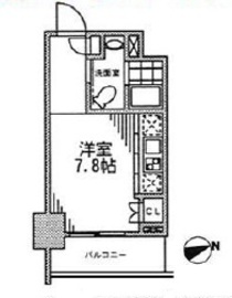 カスタリア門前仲町2 604 間取り図