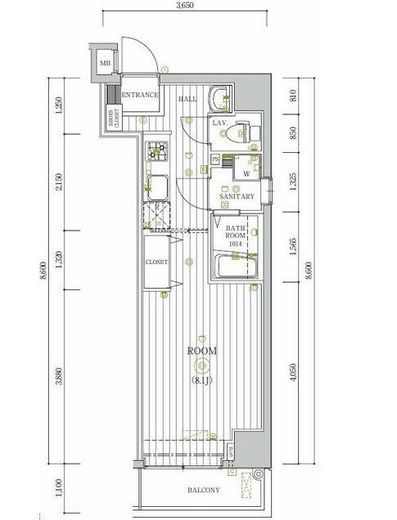 レガリス門前仲町 7階 間取り図