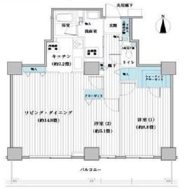 ベルタワー 2304 間取り図