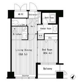 Wat's白金 602 間取り図