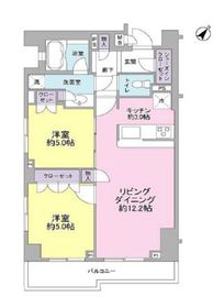 サンピエス根津 204 間取り図