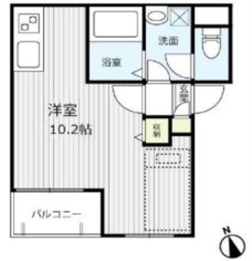 タウンコート飯田橋 302 間取り図