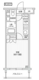 レジディア笹塚2 217 間取り図