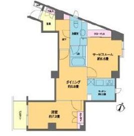 カスタリア南麻布 103 間取り図