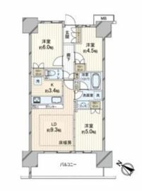 東京ミッドベイ勝どき 2階 間取り図