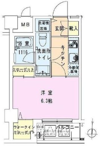 東陽町レジデンス壱番館 5階 間取り図