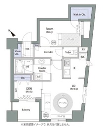 アムス八丁堀1 402 間取り図