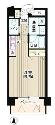 SUN恵比寿 304 間取り図