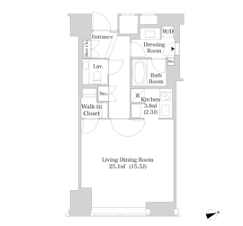 北品川ホームズ 3617 間取り図