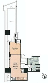 オーベル渋谷dL 5階 間取り図