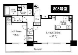 ファミール月島グランスイートタワー 8階 間取り図