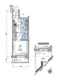 リヴシティ恵比寿 102 間取り図