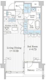 バウスステージ広尾 203 間取り図