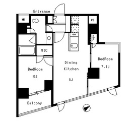 BPRレジデンス渋谷 602 間取り図