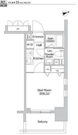 プライムアーバン神楽坂 508 間取り図