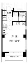 ラーナ芝大門 7A 間取り図