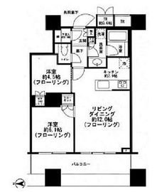 パークタワーグランスカイ 24階 間取り図