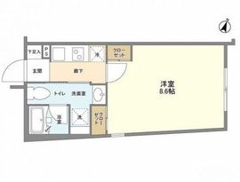 レヴァンテ笹塚 203 間取り図