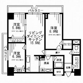 レジディア目白 313 間取り図