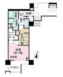 ザ・パークハウス東陽町翠賓閣 5階 間取り図