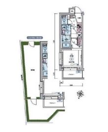 リヴシティ恵比寿 105 間取り図