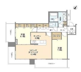 リガーレ日本橋人形町 16階 間取り図