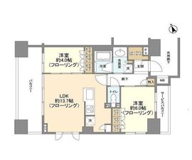 ルフォンリブレ浜松町キャナルマークス 7階 間取り図