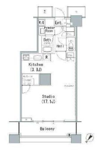 ザ・東京タワーズ ミッドタワー 16階 間取り図