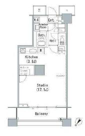 ザ・東京タワーズ ミッドタワー 16階 間取り図