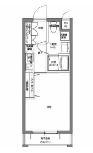 パティーナV代々木上原 2階 間取り図
