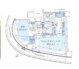 パークコート青山ザ・タワー 7階 間取り図