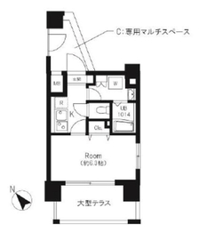 ベルア三宿 801 間取り図