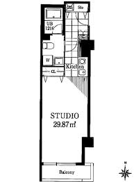 ホテル＆レジデンス六本木 707 間取り図